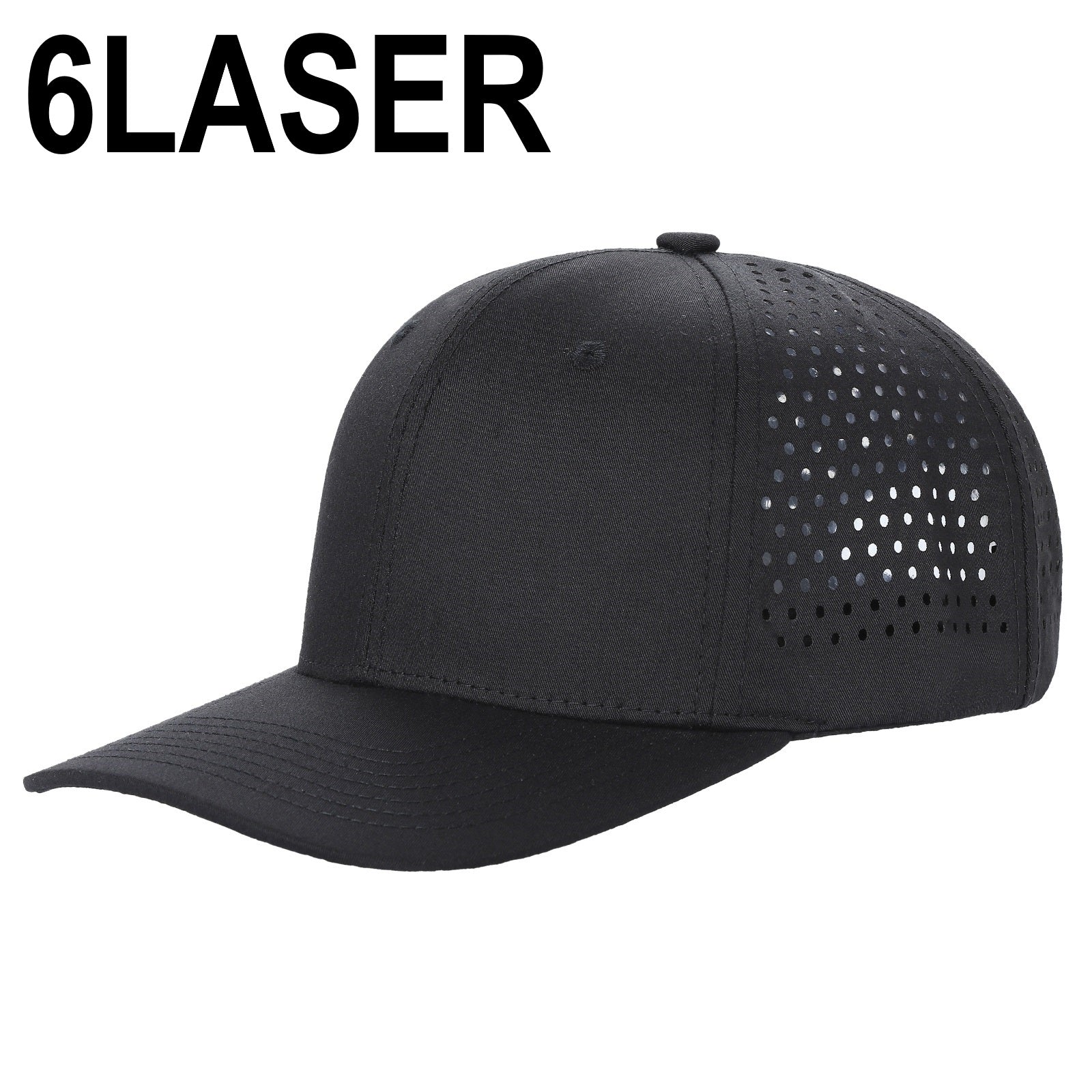 6panel Laser Performance Cap Adjustable Snap Back Hat 6laser | Burzip Inc