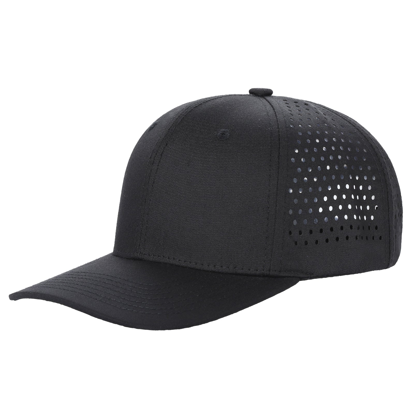 6panel Laser Performance Cap Adjustable Snap Back Hat 6laser | Burzip Inc
