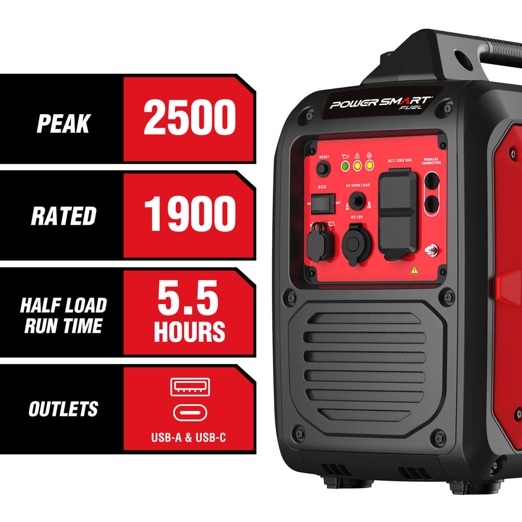 2500W inverter Gas Generator HB5020