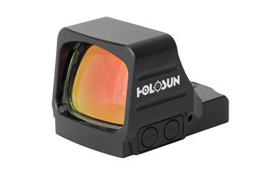 Holosun Technologies 407COMP -  Green Dot -  Open Pistol Sight -  6 MOA Dot -  1X Magnification -  Anodized Finish -  Black