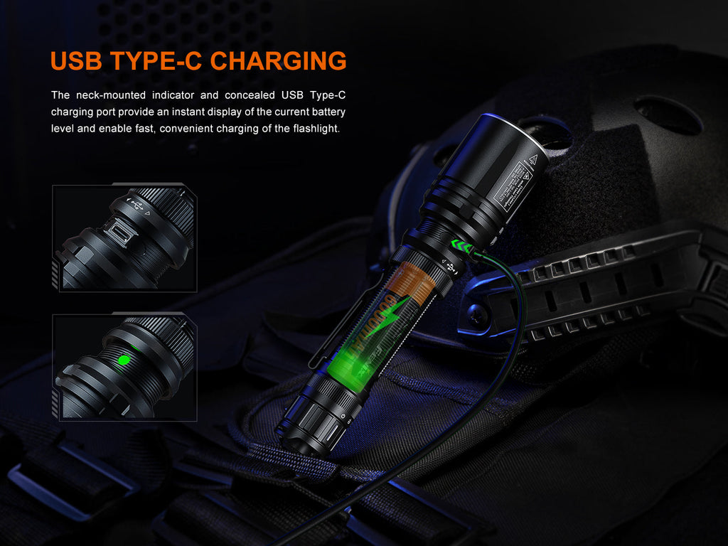 Fenix TK30R Tactical White Laser Rechargeable Flashlight