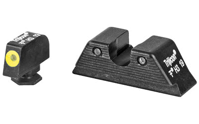 Trijicon HD XR Night Sight Set -  3 Dot Green Tritium With Yellow Front Outline -  Fits Glock 17/19/26/27/33/34
